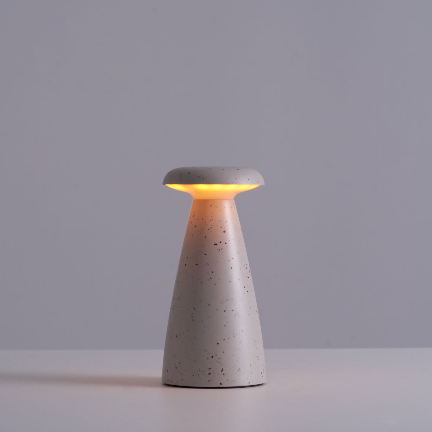 Mushroove Ceramic Minimalist Table Lamp-Neutral Decor