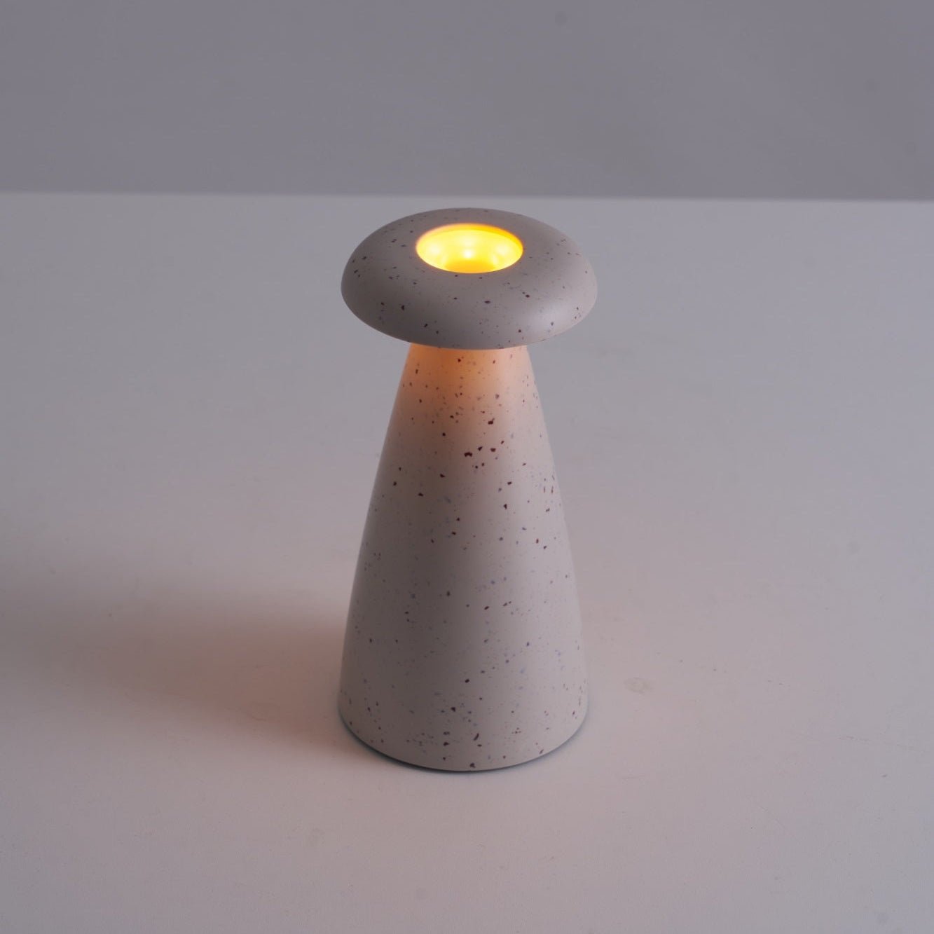 Mushroove Ceramic Minimalist Table Lamp-Neutral Decor