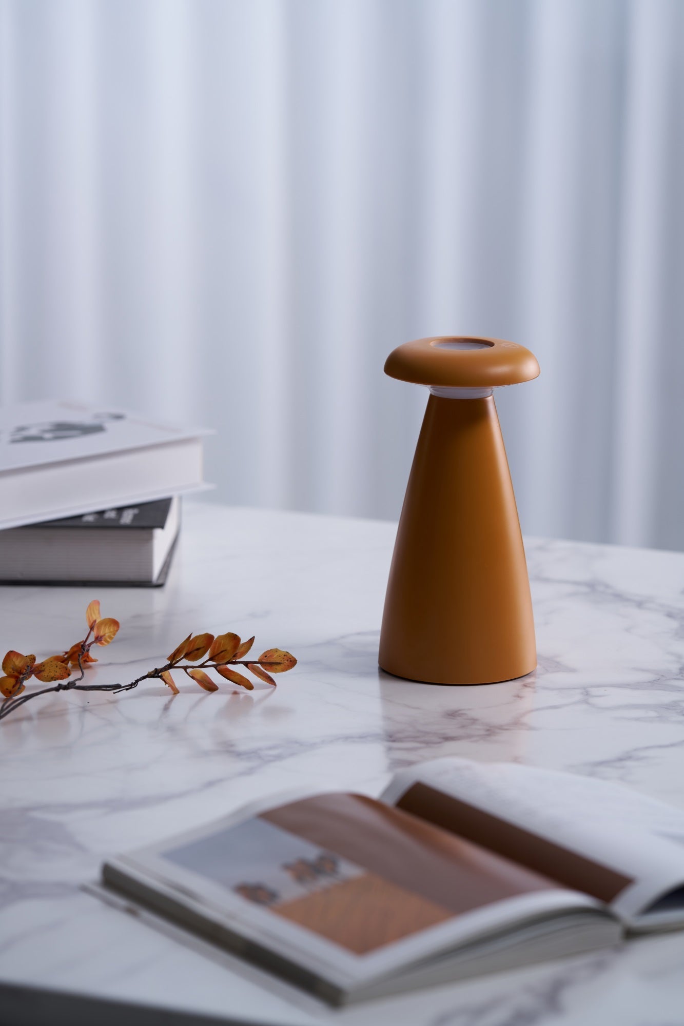 Mushroove Ceramic Minimalist Table Lamp-Neutral Decor