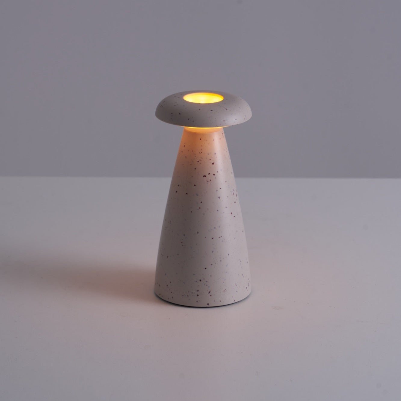 Mushroove Ceramic Minimalist Table Lamp-Neutral Decor