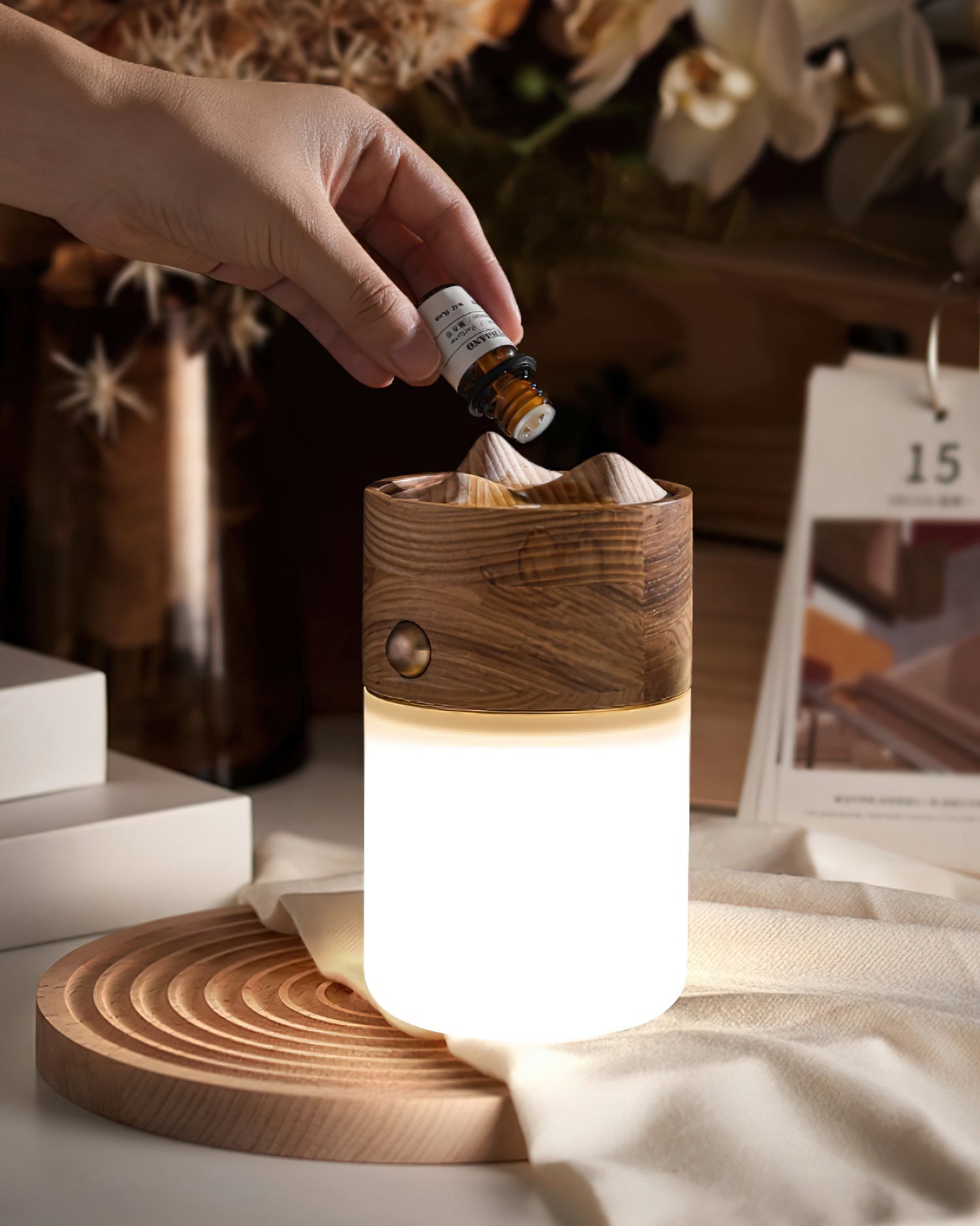 Lumen Nomad Lantern Table Lamp-Neutral Decor