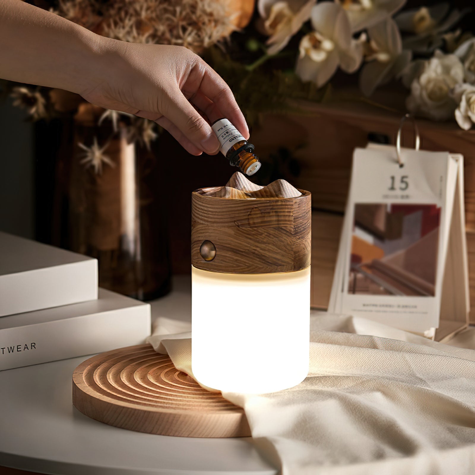 Lumen Nomad Lantern Table Lamp-Neutral Decor