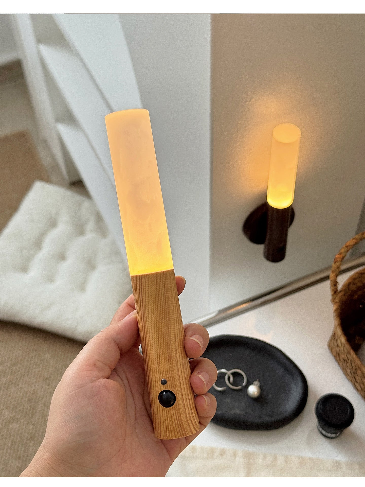 Hexl Magnet Rechargeable Wall Lamp-Neutral Decor