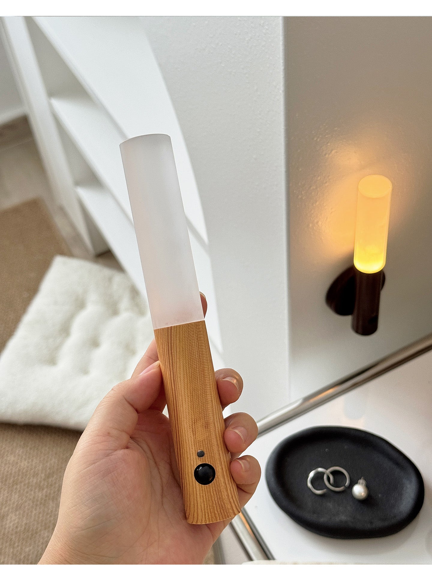 Hexl Magnet Rechargeable Wall Lamp-Neutral Decor