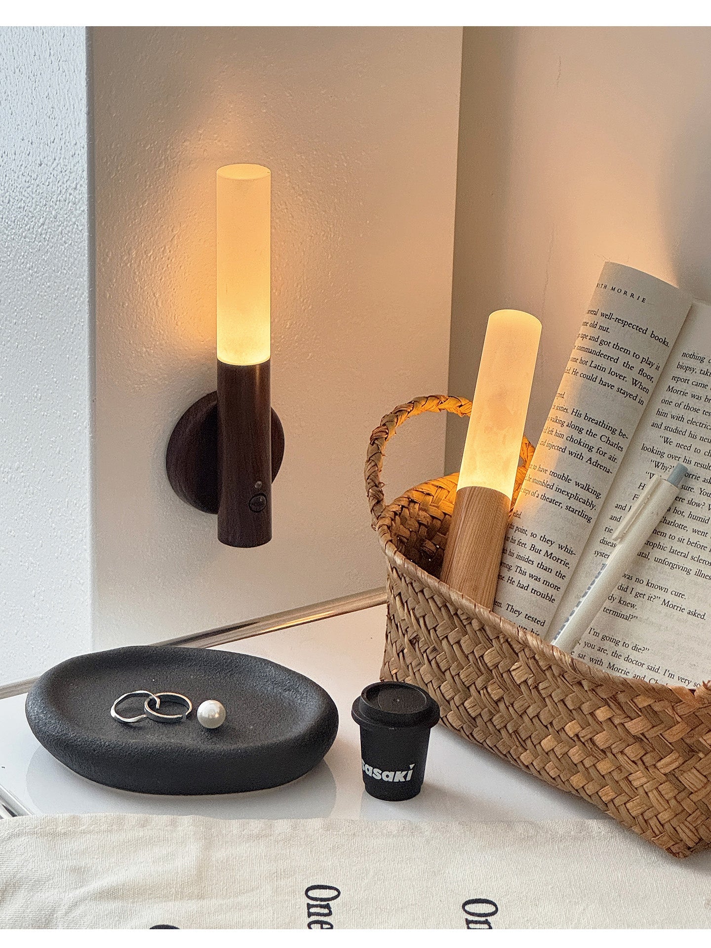 Hexl Magnet Rechargeable Wall Lamp-Neutral Decor
