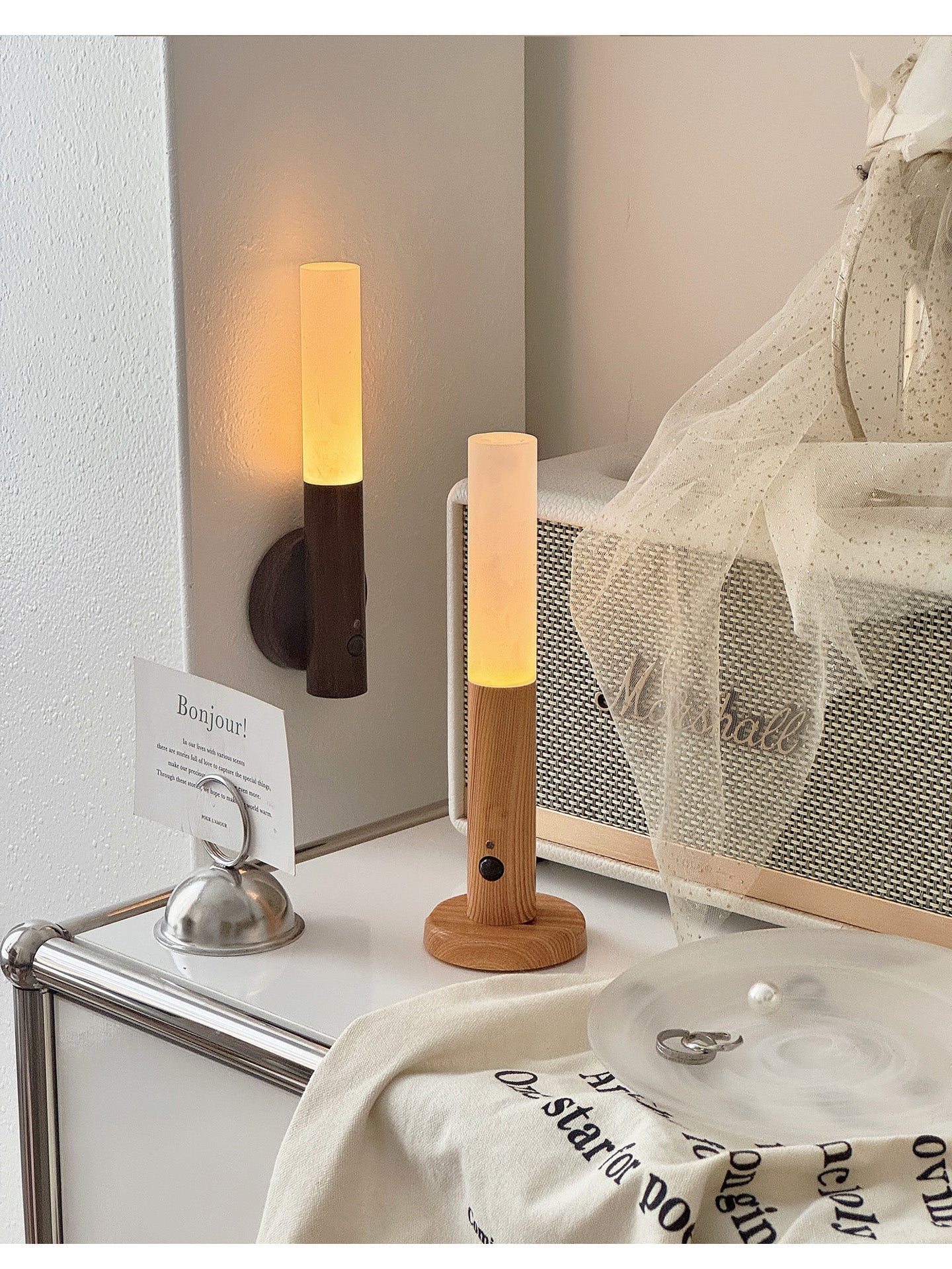 Hexl Magnet Rechargeable Wall Lamp-Neutral Decor