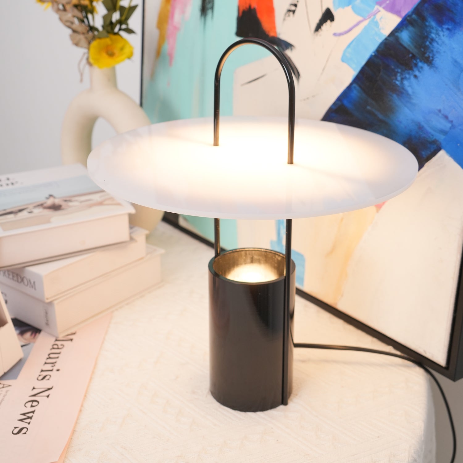 Hattie Modern Table Lamp-Neutral Decor