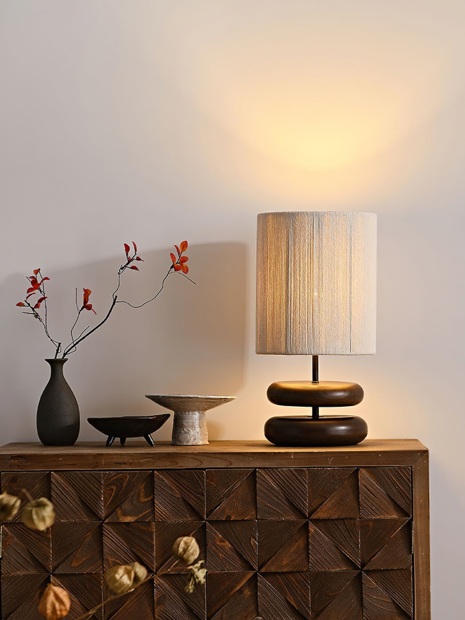 Morgan Minimalist Wood Table Lamp-Neutral Decor