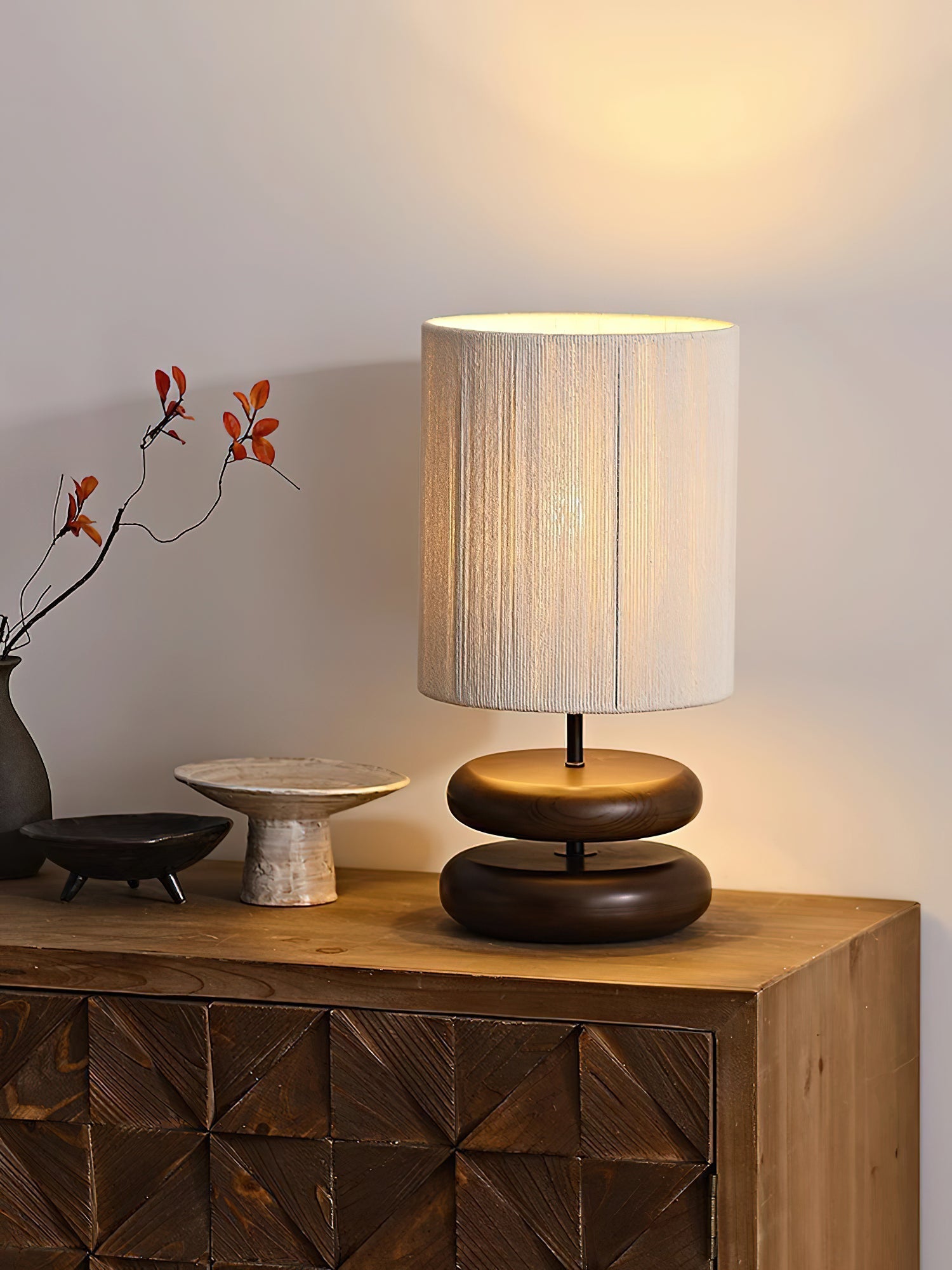 Morgan Minimalist Wood Table Lamp-Neutral Decor