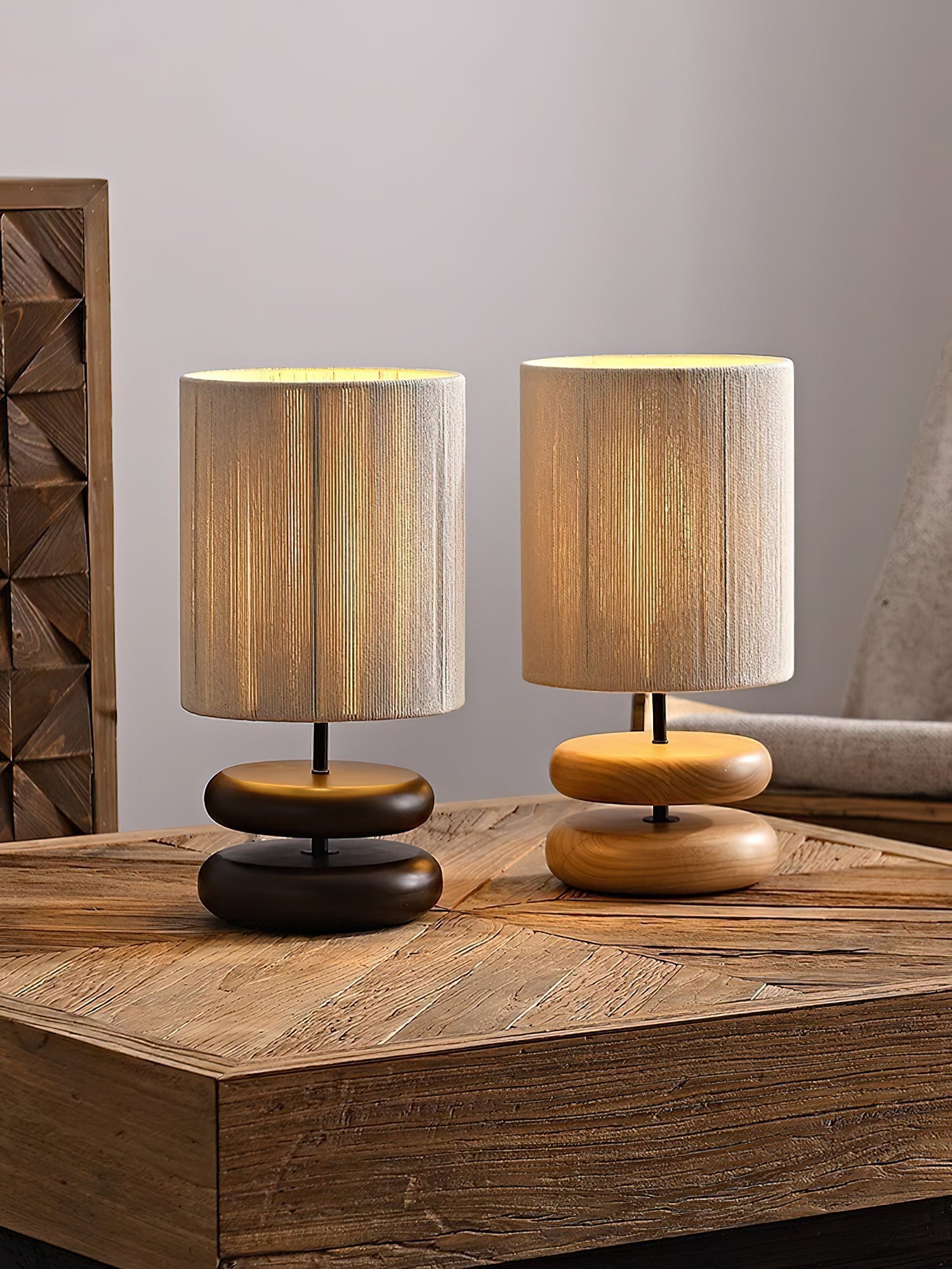 Morgan Minimalist Wood Table Lamp-Neutral Decor