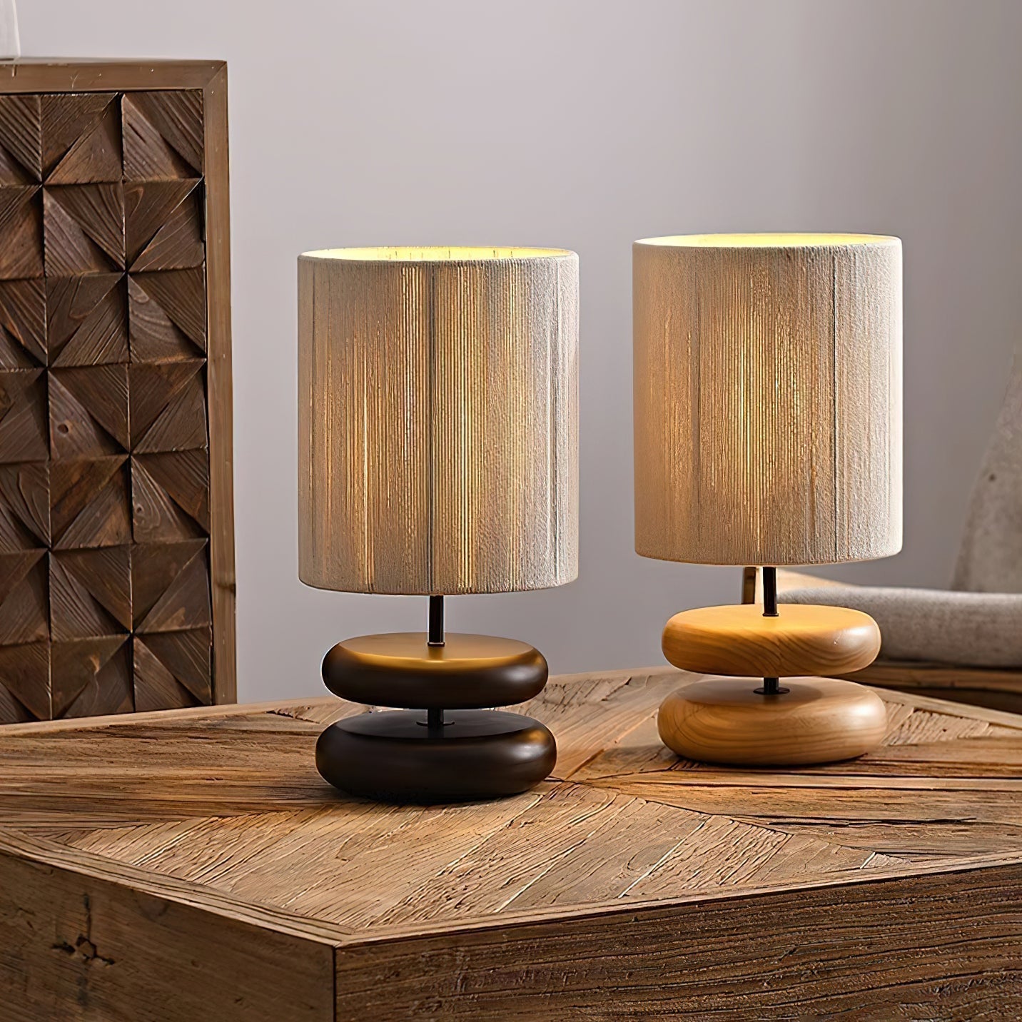 Morgan Minimalist Wood Table Lamp-Neutral Decor