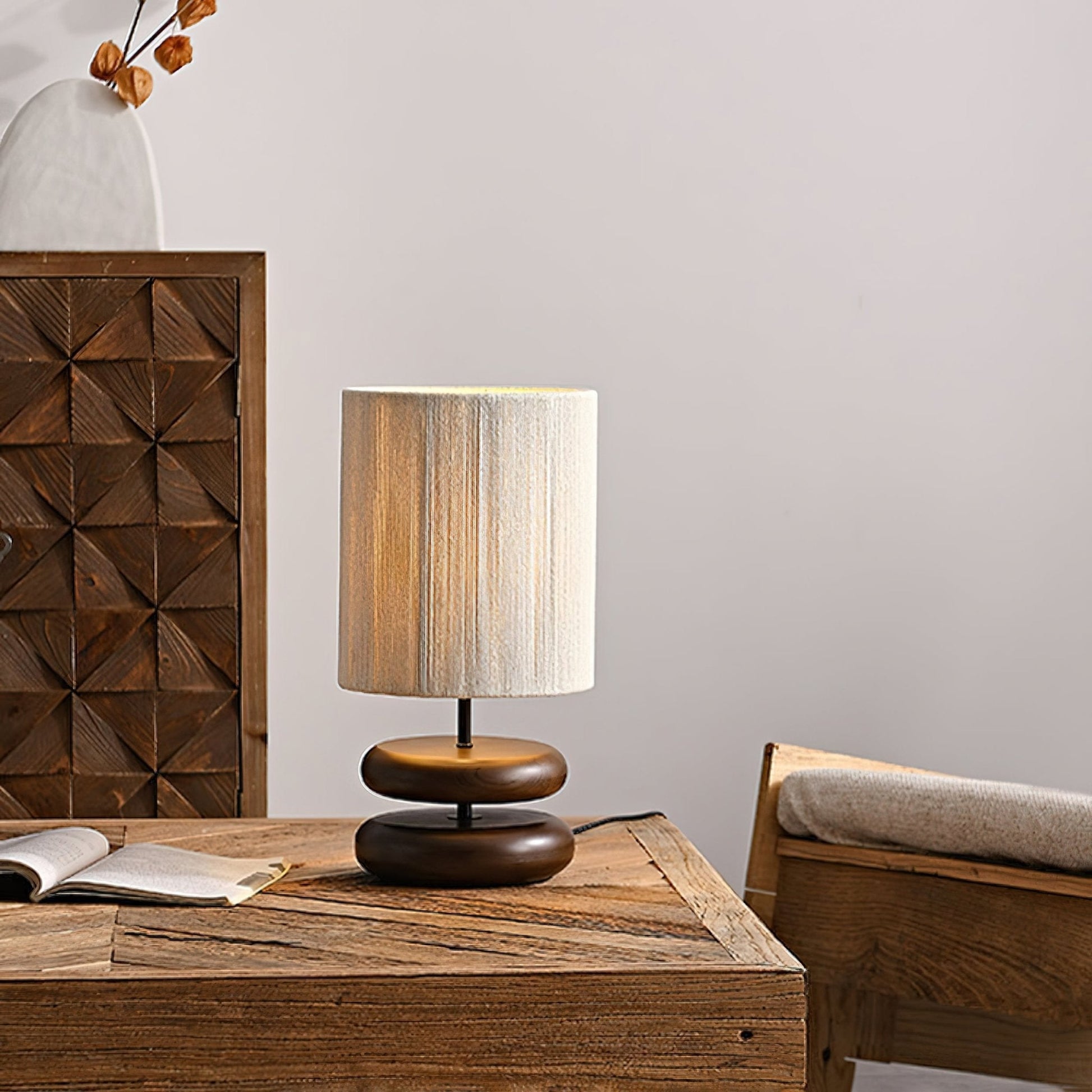 Morgan Minimalist Wood Table Lamp-Neutral Decor