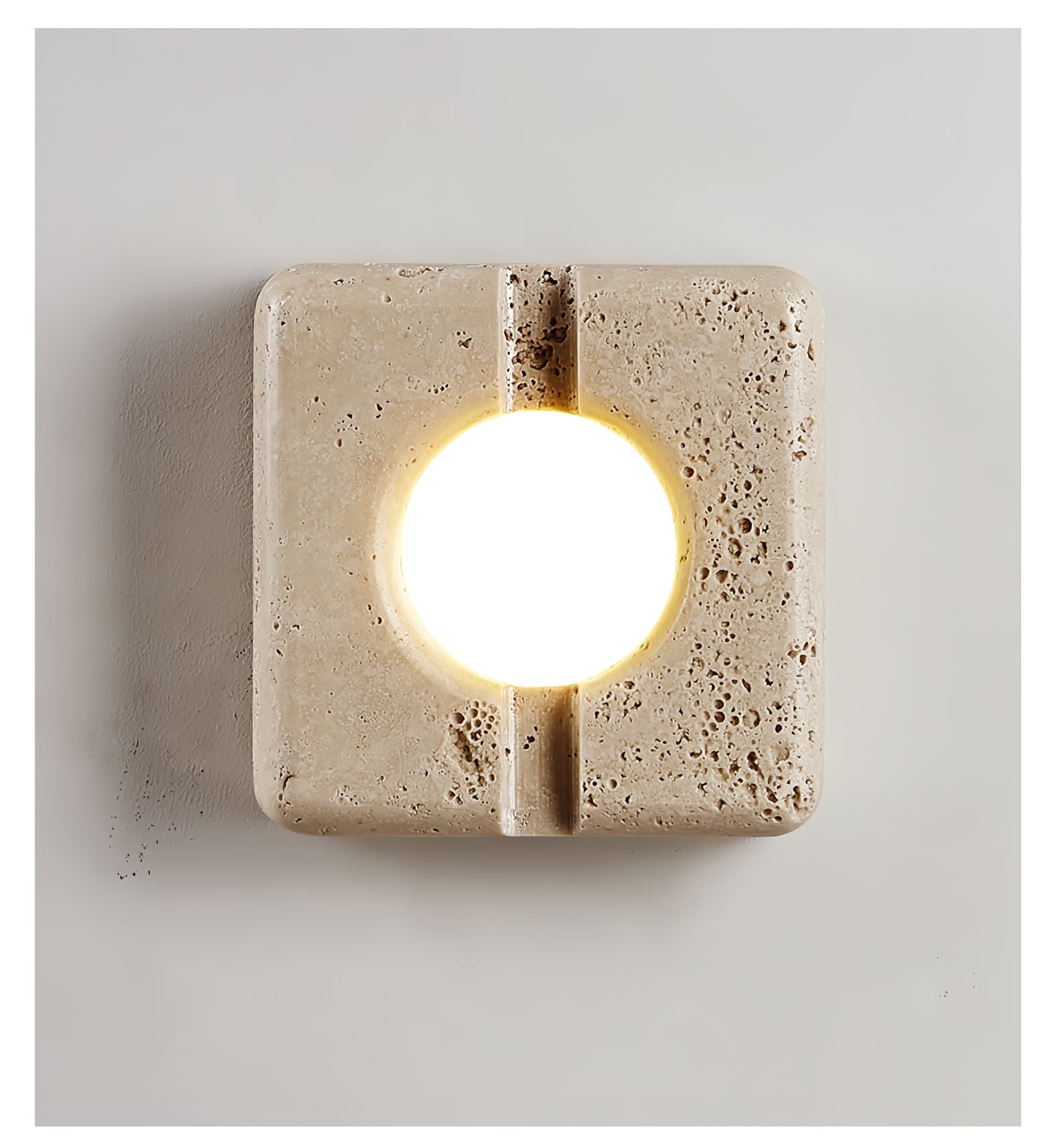 Olvenan Travertine Wall Light-Neutral Decor