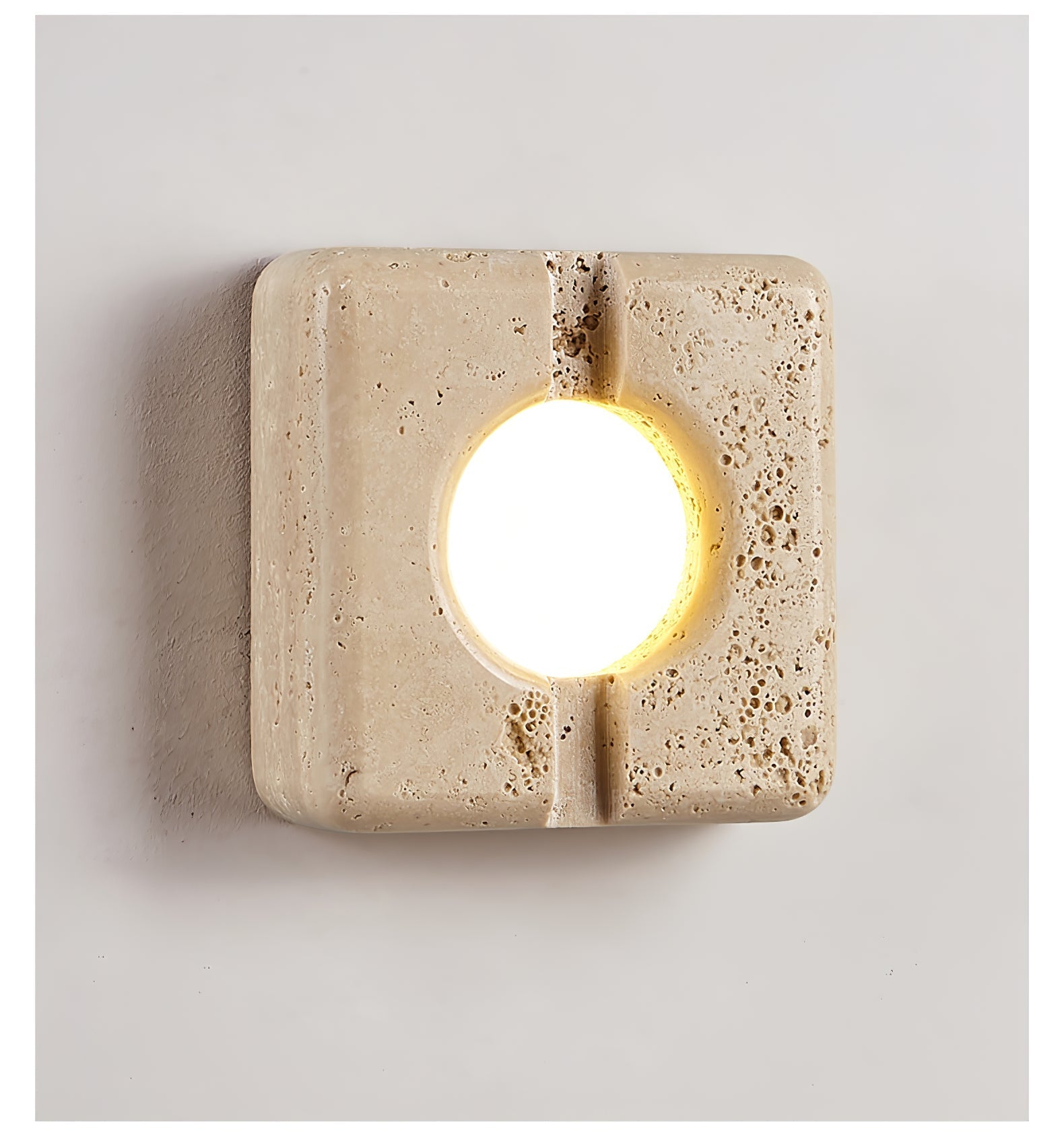 Olvenan Travertine Wall Light-Neutral Decor