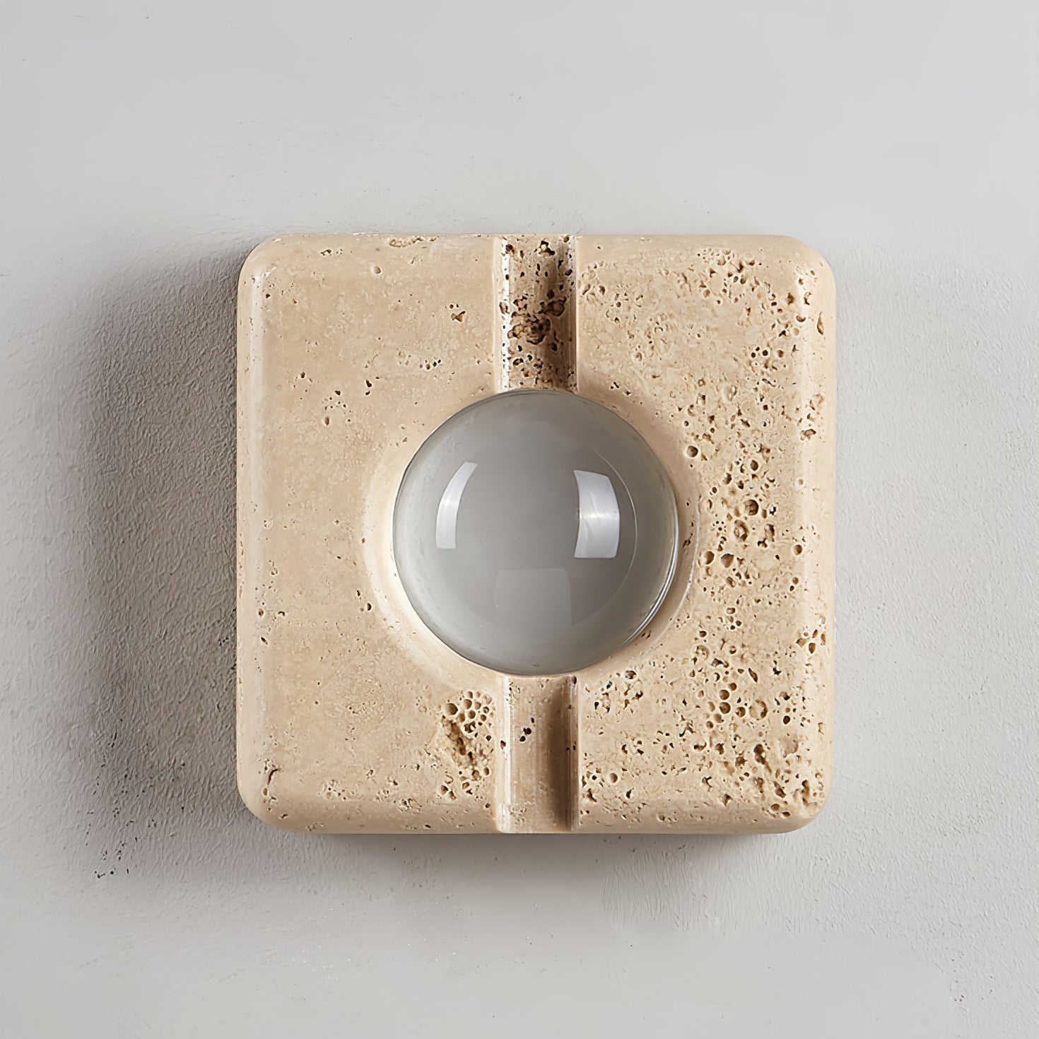 Olvenan Travertine Wall Light-Neutral Decor