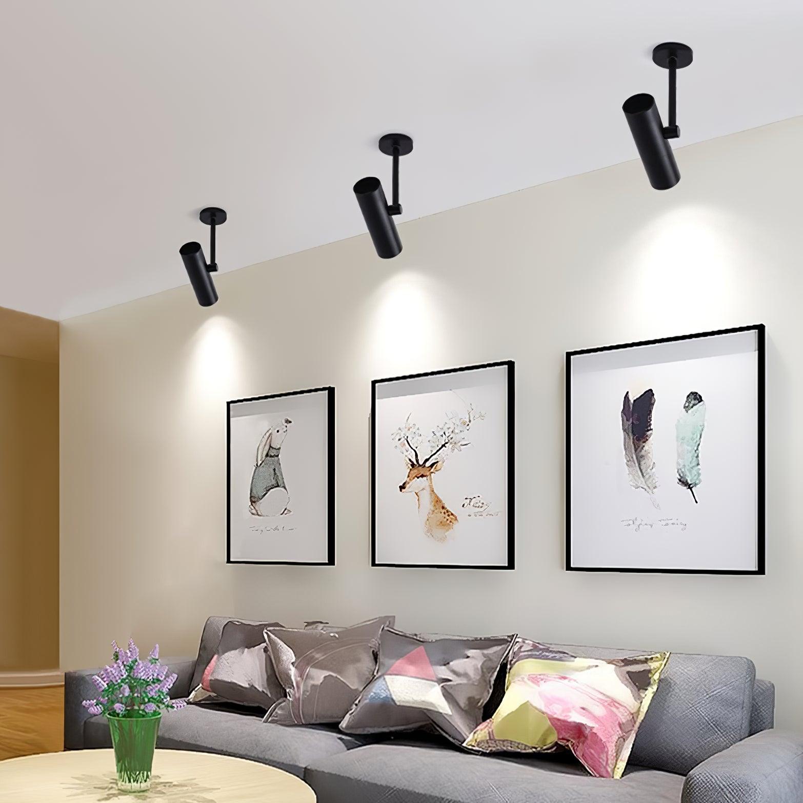 Divi Ceiling Light Cylinder Spotlight Industrial for Loft Study-Neutral Decor
