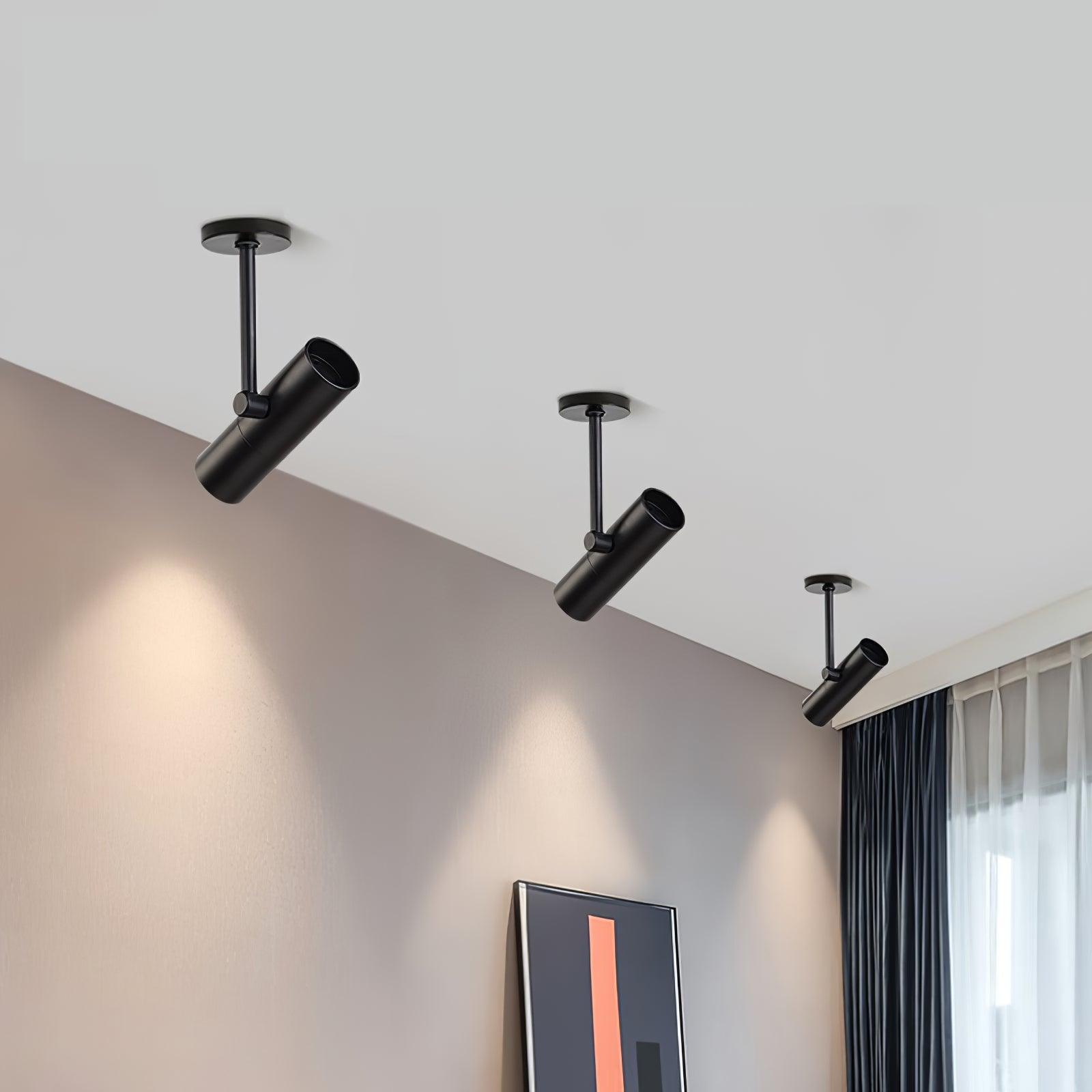 Divi Ceiling Light Cylinder Spotlight Industrial for Loft Study-Neutral Decor