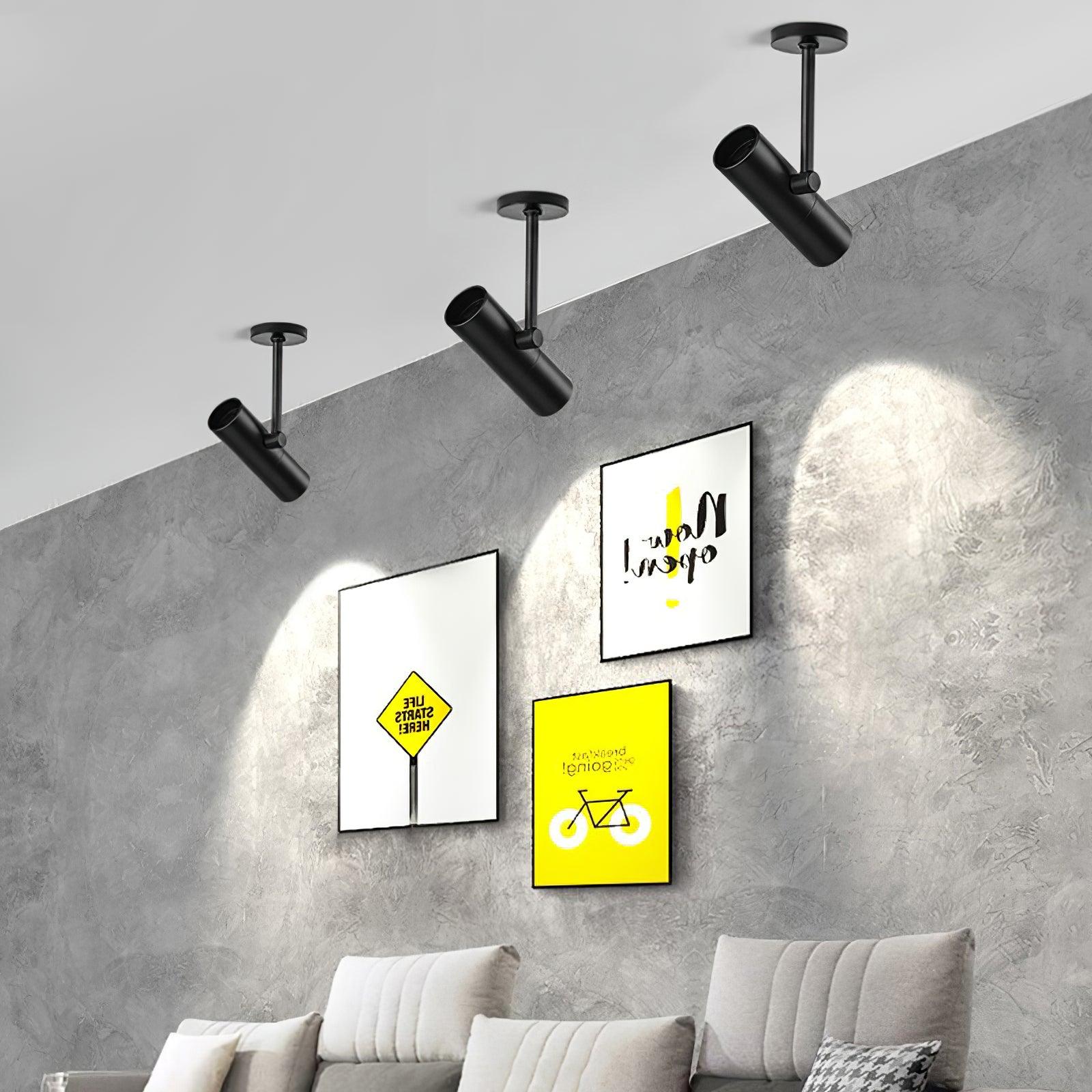 Divi Ceiling Light Cylinder Spotlight Industrial for Loft Study-Neutral Decor