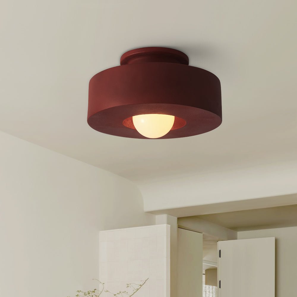 Aria Flush Mount Ceiling Light Nordic Macaron Bedroom - Neutral Decor