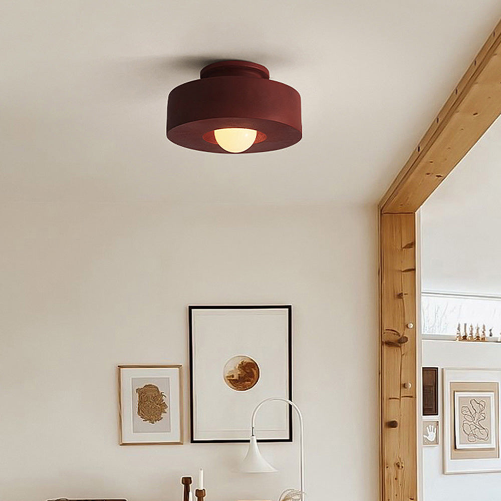 Aria Flush Mount Ceiling Light Nordic Macaron Bedroom - Neutral Decor