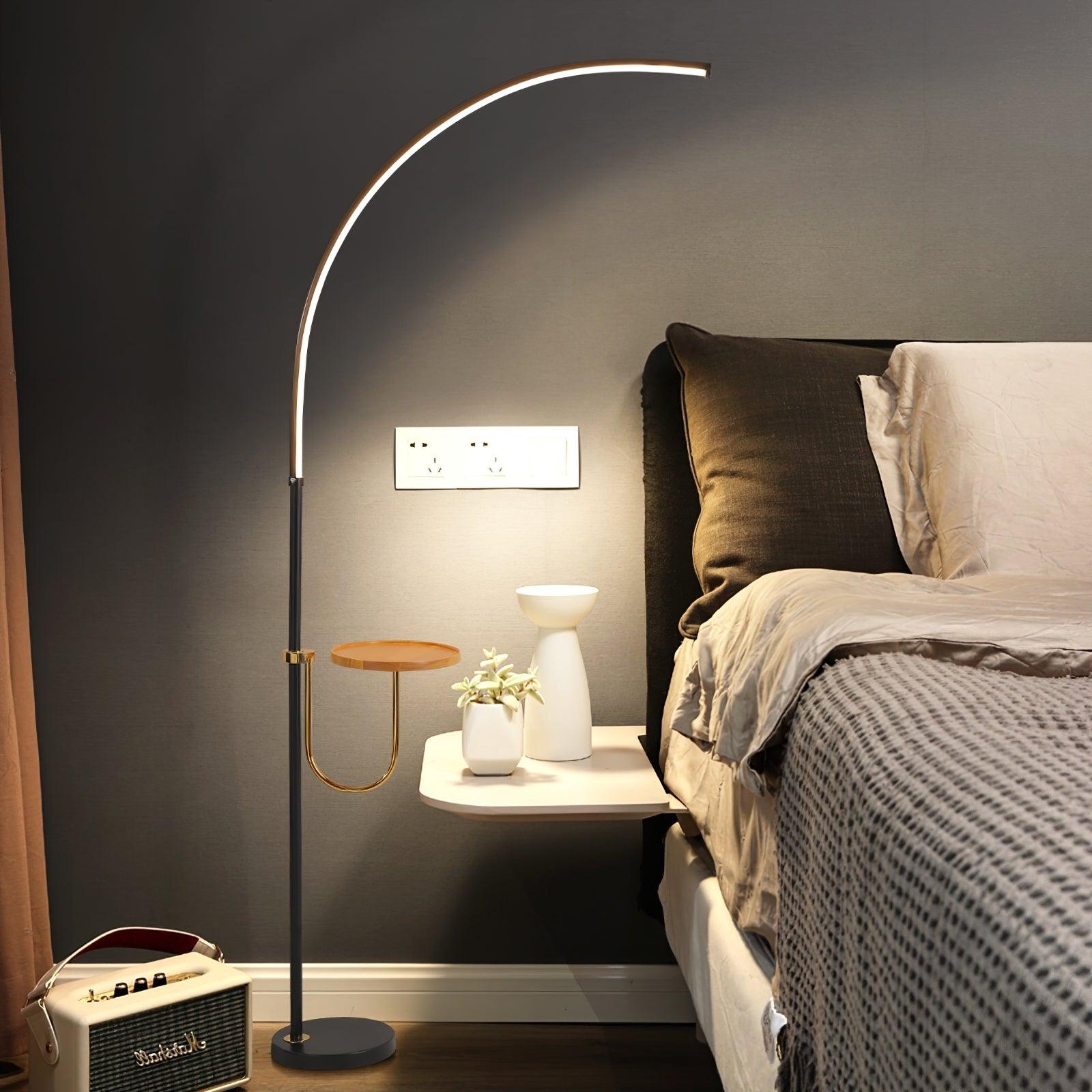 Tild Wood Silicone Floor Lamp-Neutral Decor