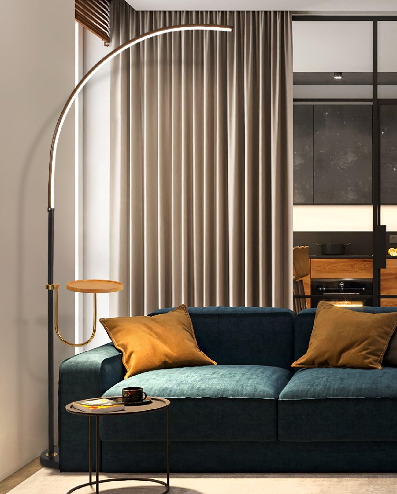 Tild Wood Silicone Floor Lamp-Neutral Decor
