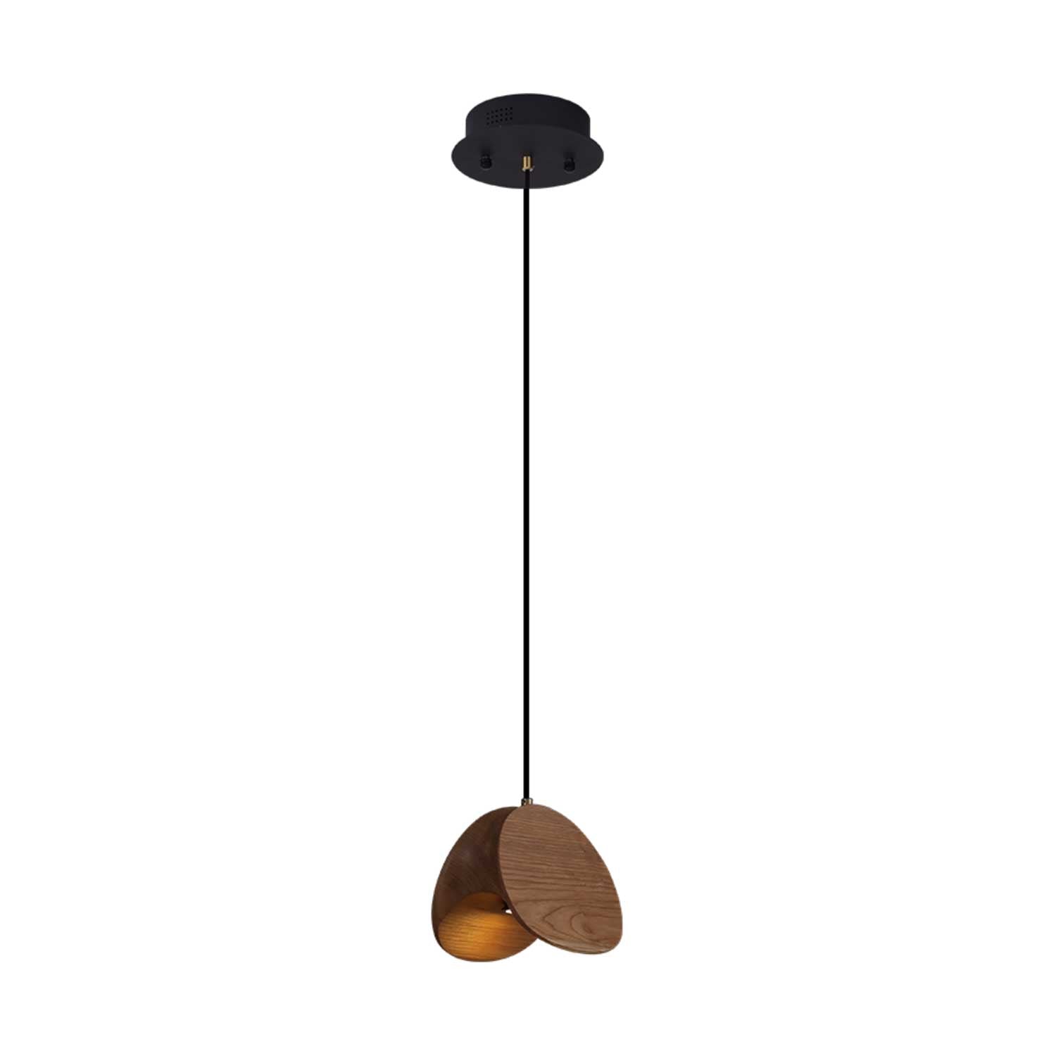 Tavro Minimalist Wood Pendant Light-Neutral Decor