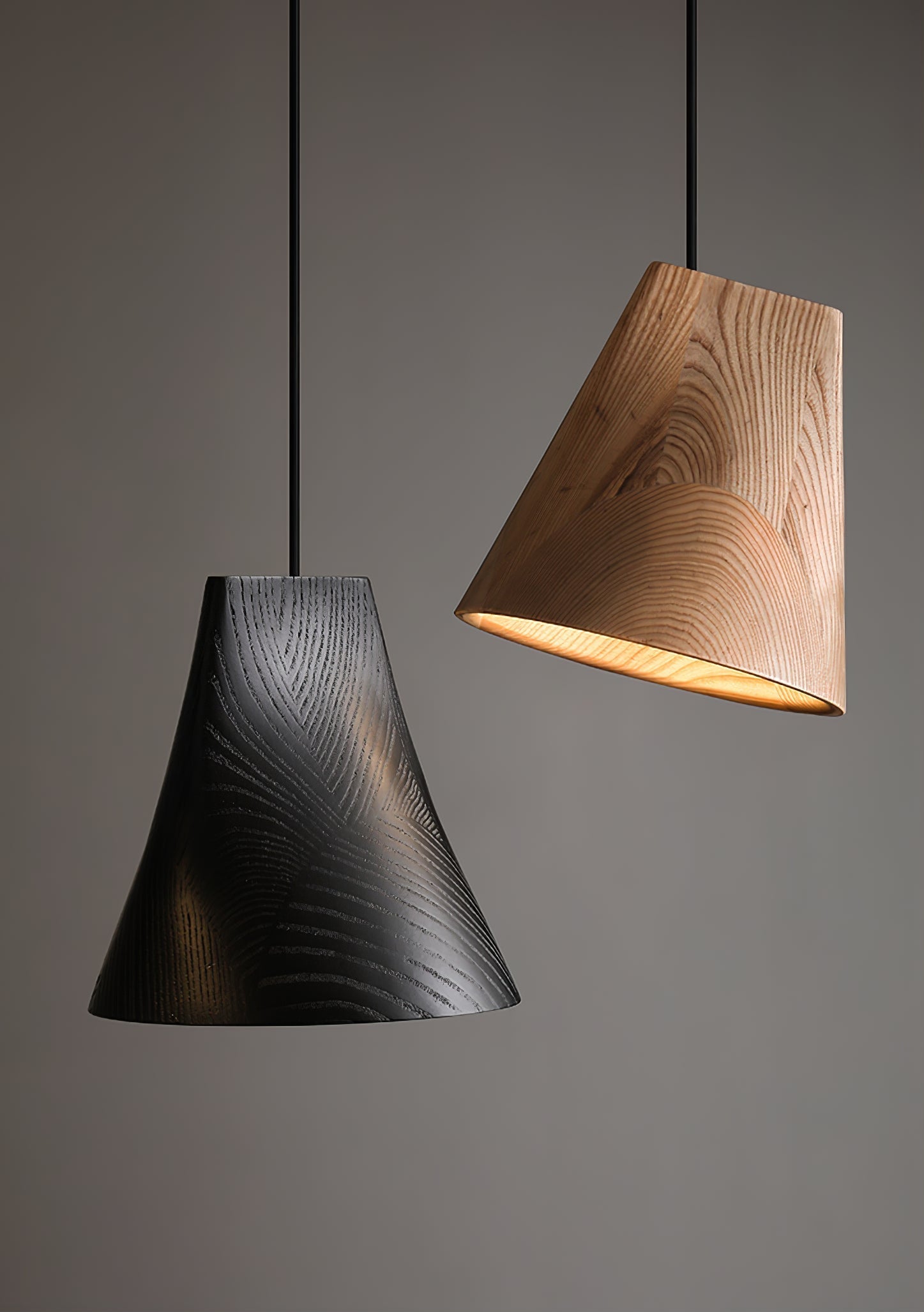 Vetra Rustic Wood Pendant Light-Neutral Decor