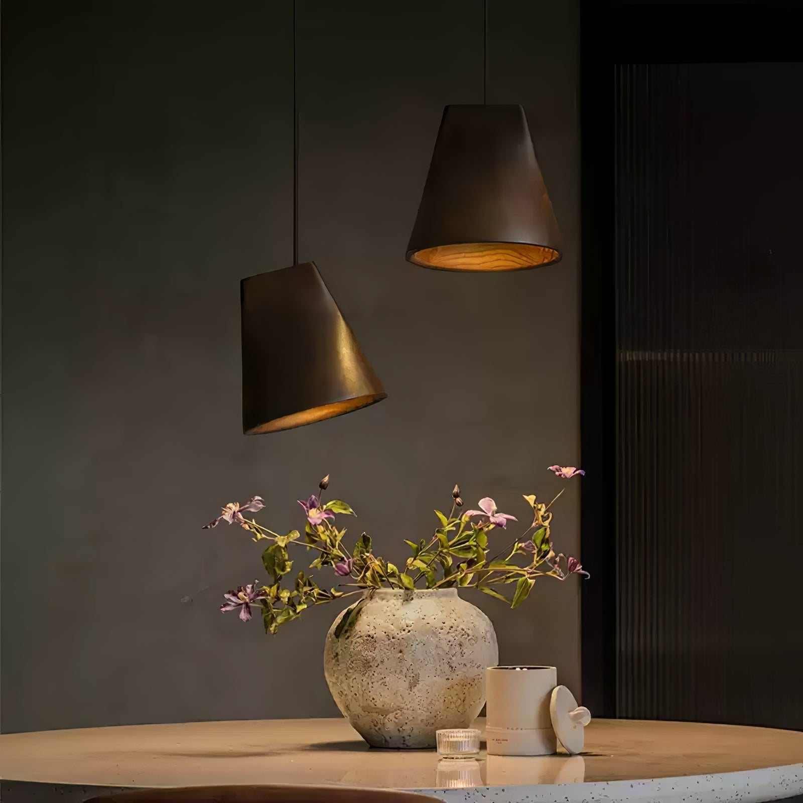 Vetra Rustic Wood Pendant Light-Neutral Decor