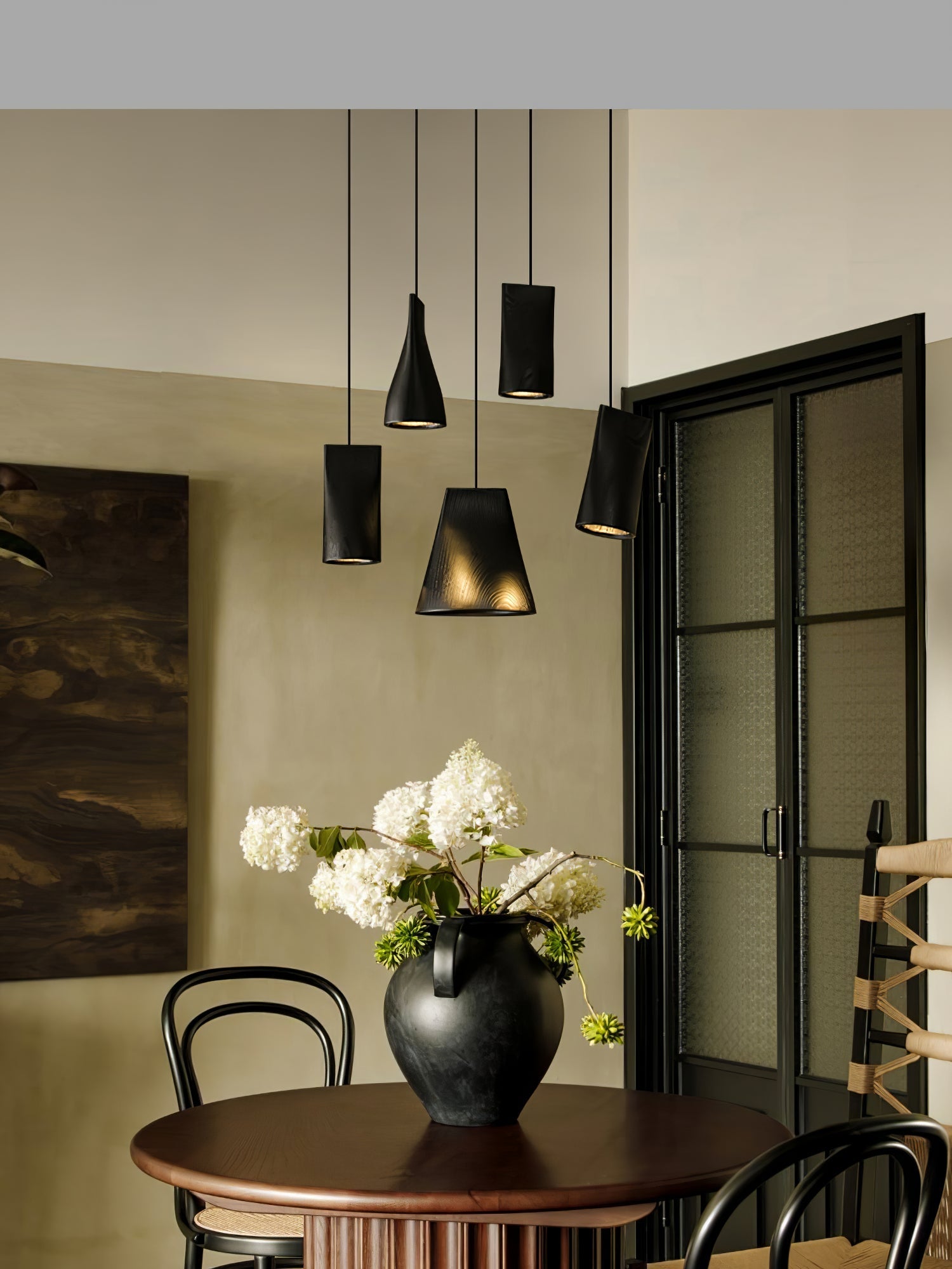 Vetra Rustic Wood Pendant Light-Neutral Decor