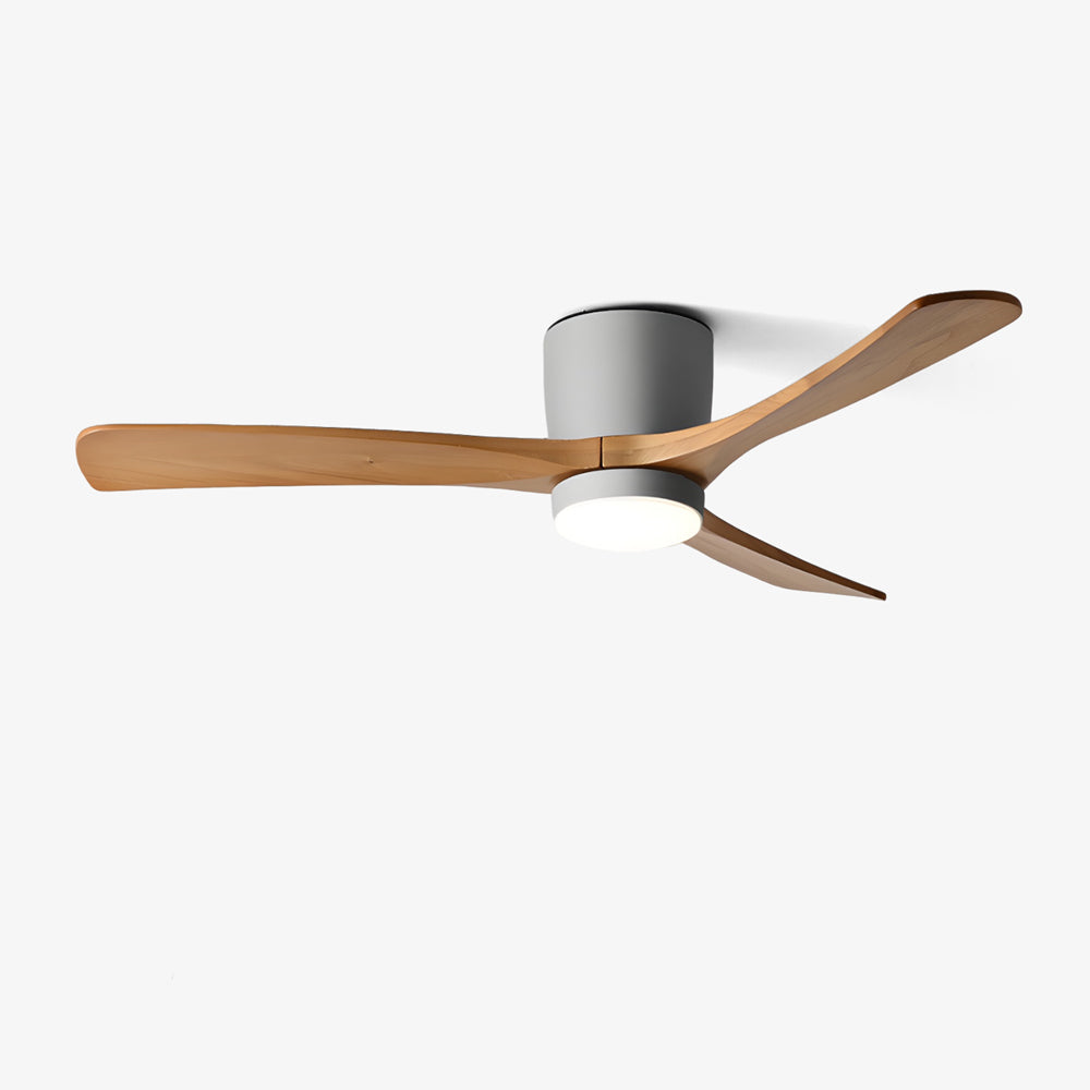 Nordic Wooden Ceiling Fan Light-Neutral Decor