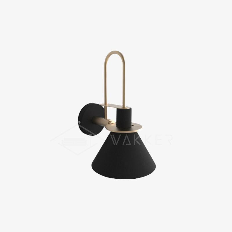 Lustra Wall Lamp Black Gold Minimalist-Neutral Decor