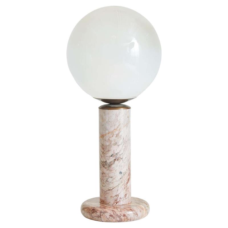 Diagram showing the dimensions of the Nordlux Lilly Pink Marble Table Lamp.