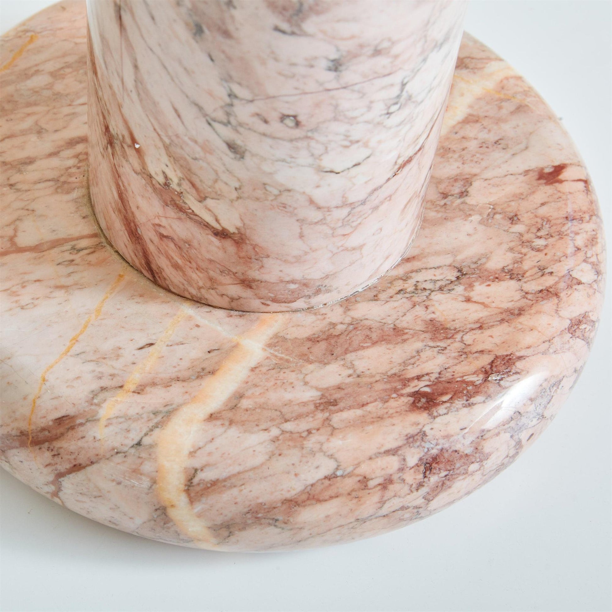 Top-down view of the Lilly table lamp's glass shade.