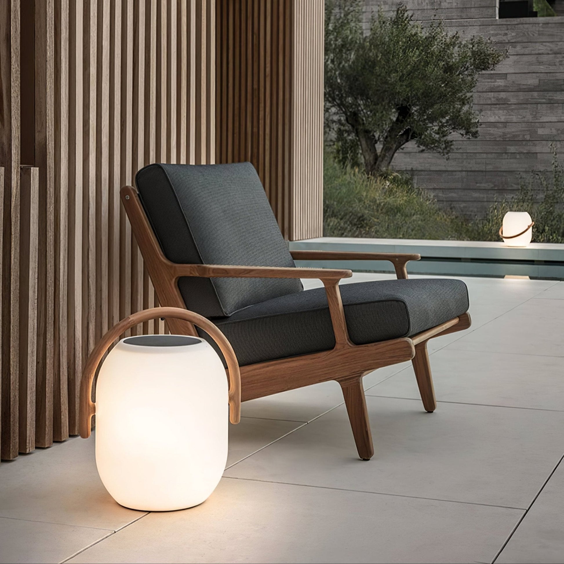Ivok Solar Outdoor Lantern Lamp-Neutral Decor