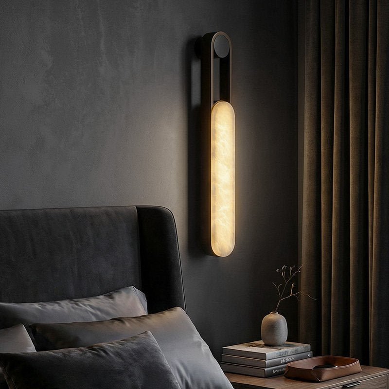 Norix Alabaster Frame Wall Light-Neutral Decor