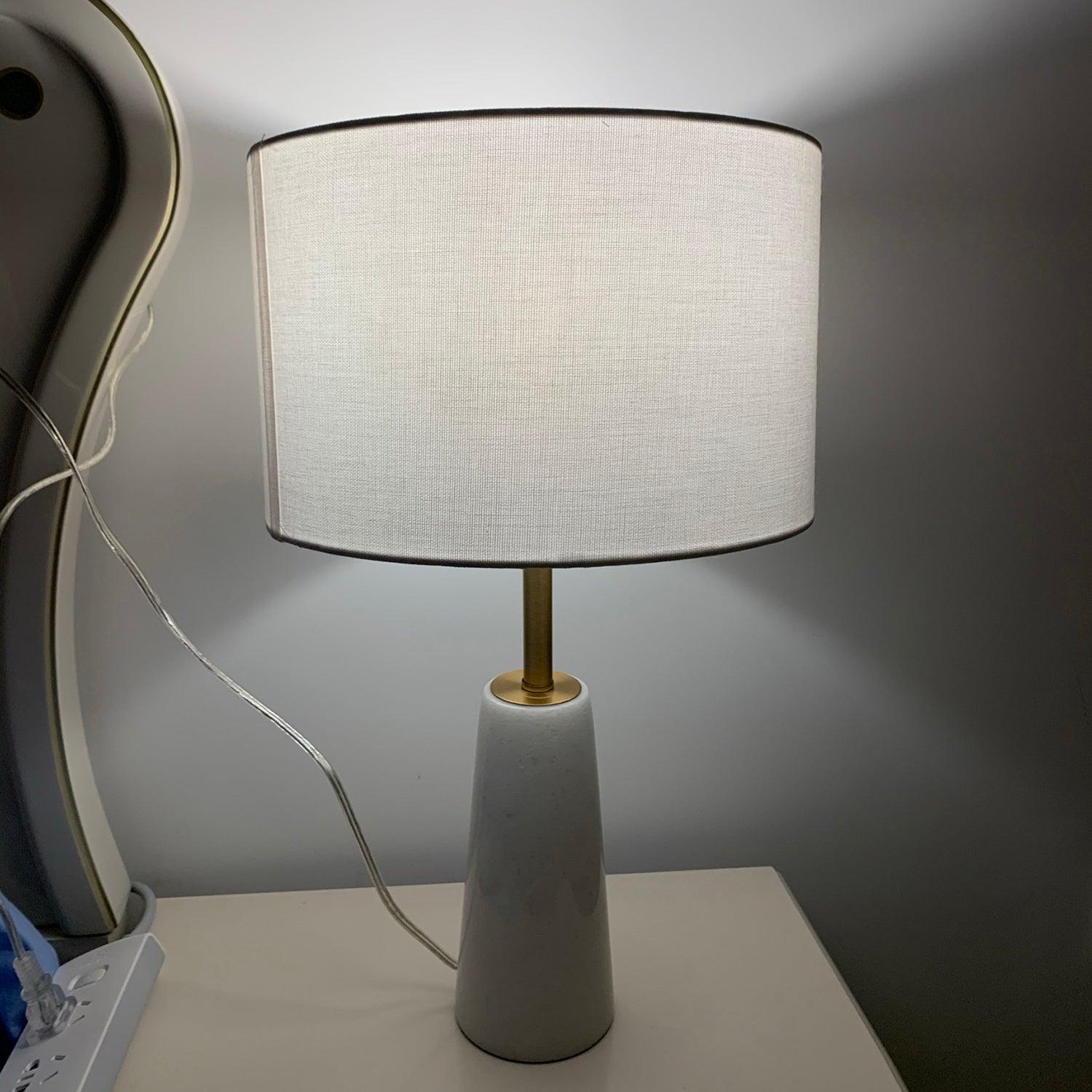Ophaion Wabi-Sabi Marble Desk Lamp-Neutral Decor