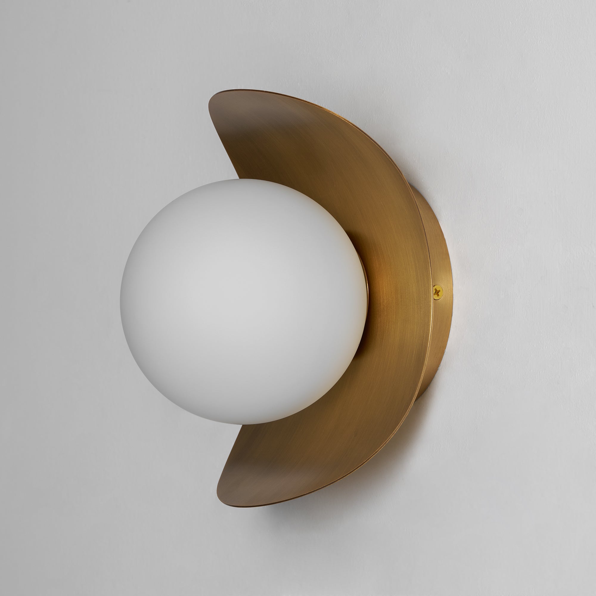 Installation view of the Nouvel Wall Lamp on a standard junction box.