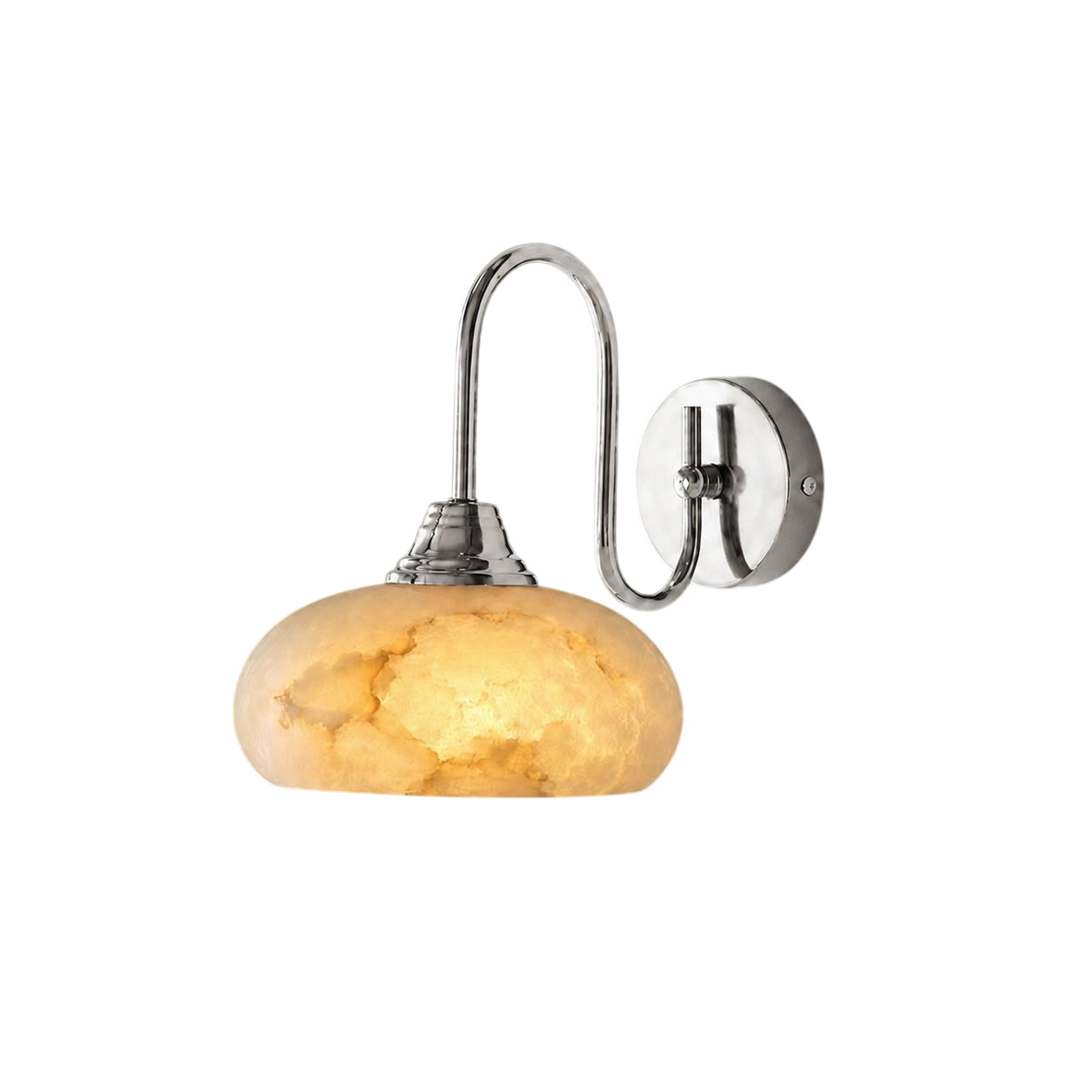Another angle of the sconce in a living room setting.