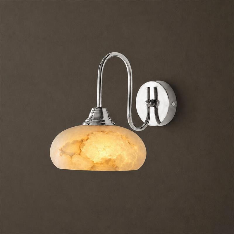 Back view of the sconce showing the hardwiring plate.