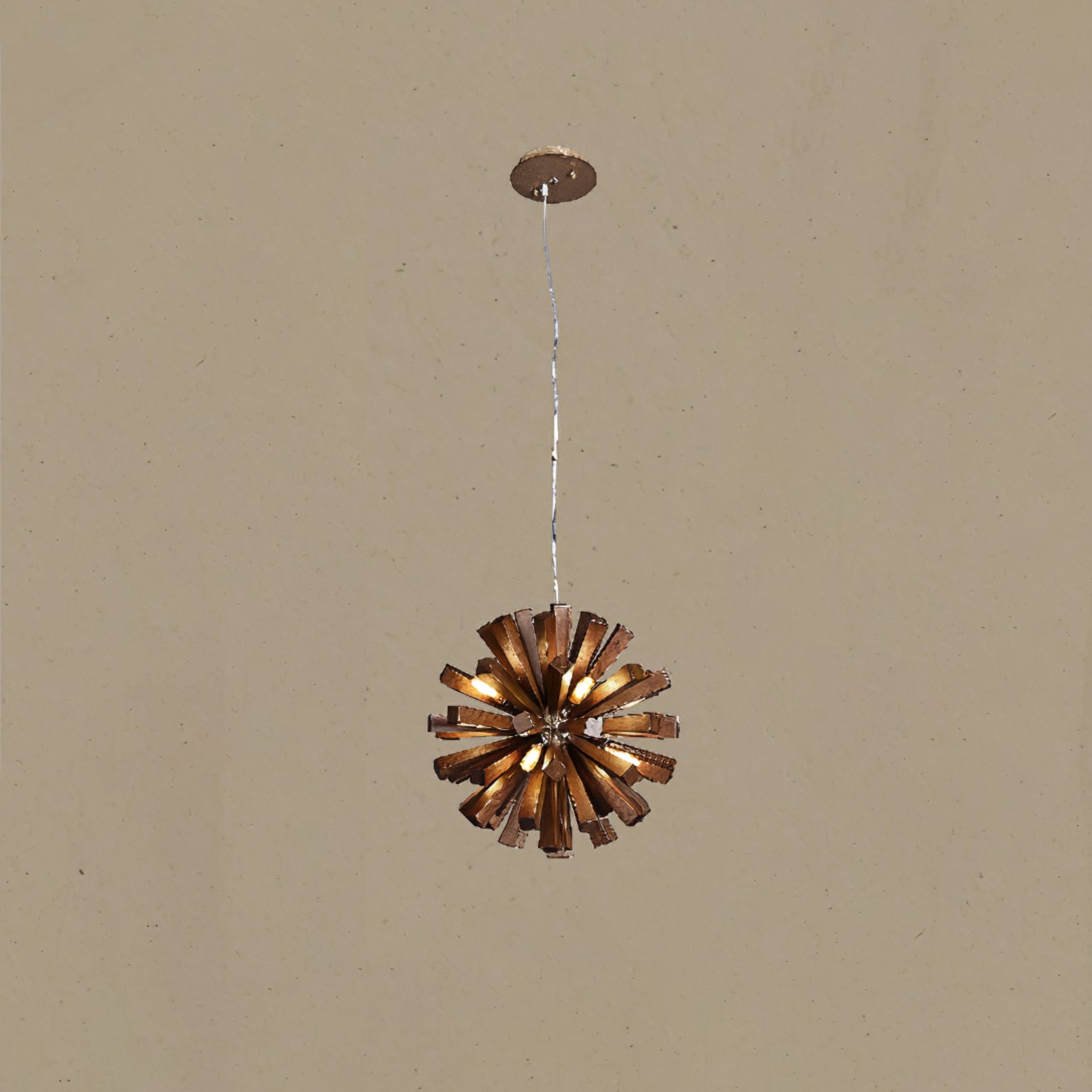 Nova Premium Nordic Art Burst Wood Chandelier-Neutral Decor