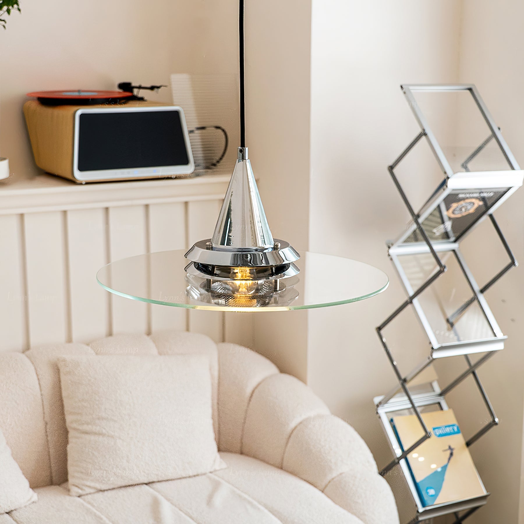 Kren Contemporary Glass Pendant Light-Neutral Decor