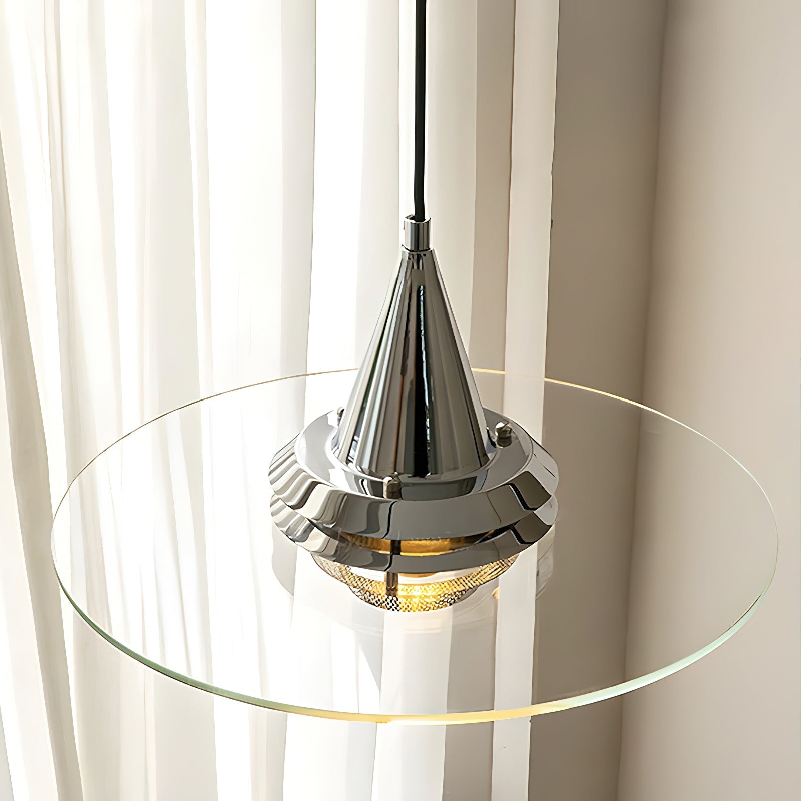 Kren Contemporary Glass Pendant Light-Neutral Decor