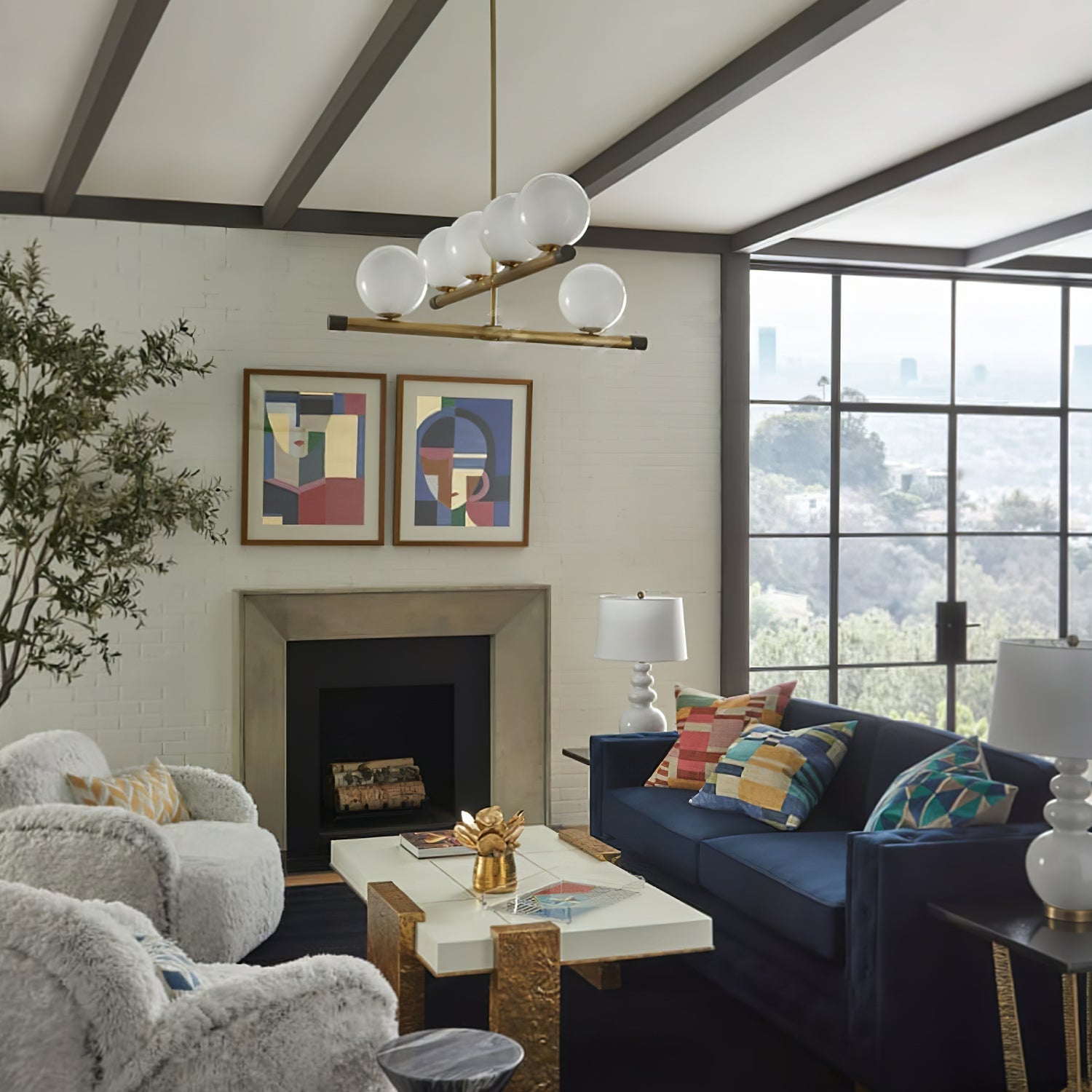 Riley Modern Chandelier-Neutral Decor
