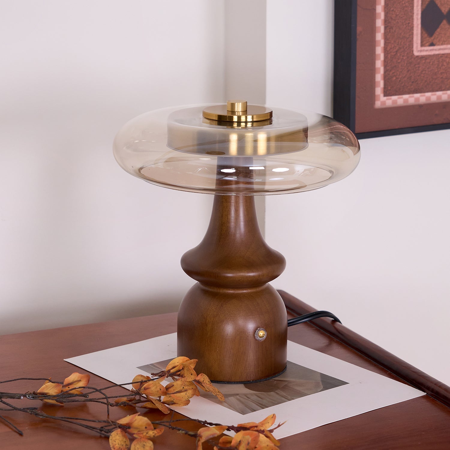 Moro Retro Wood Table Lamp-Neutral Decor