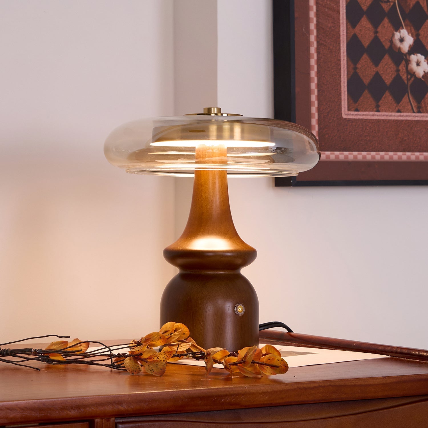Moro Retro Wood Table Lamp-Neutral Decor