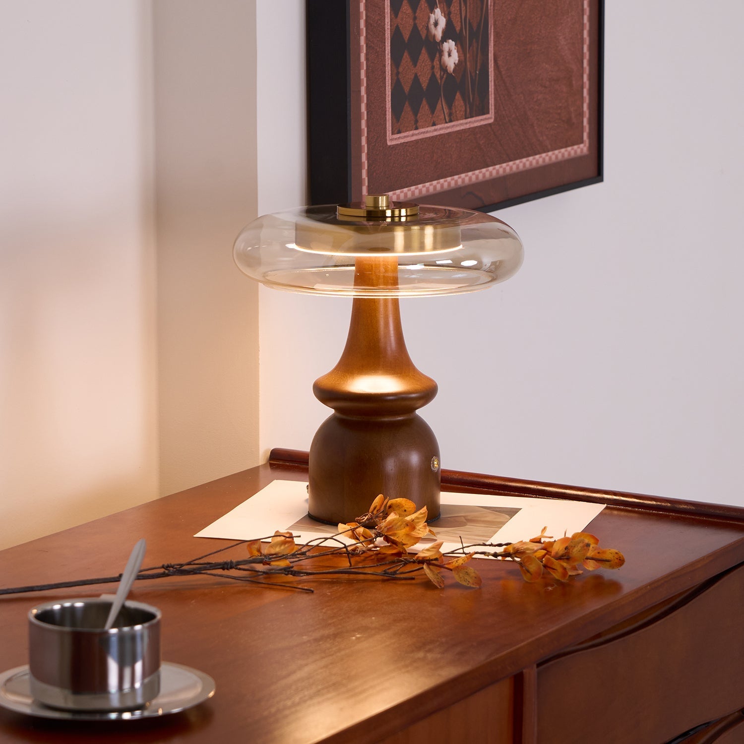 Moro Retro Wood Table Lamp-Neutral Decor