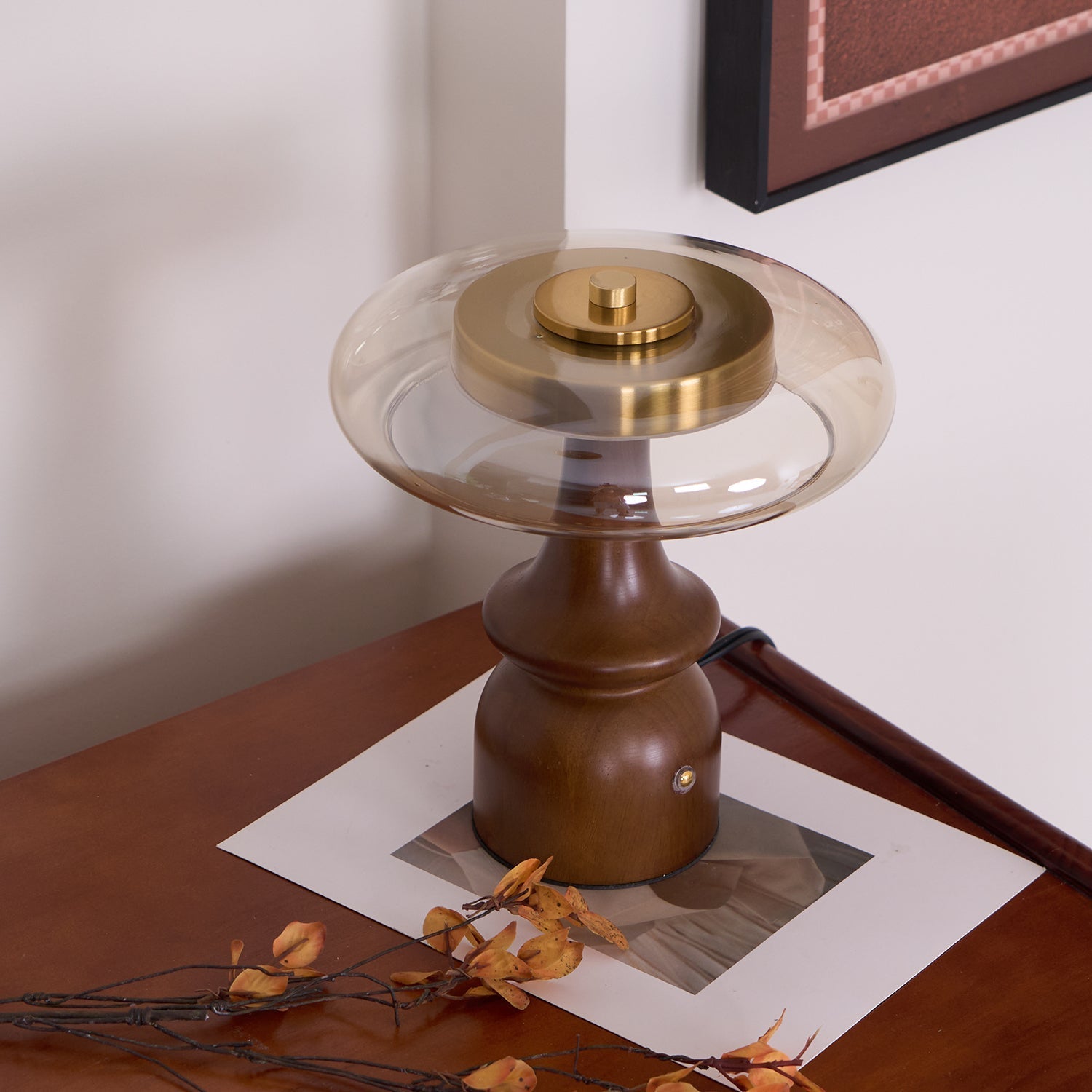 Moro Retro Wood Table Lamp-Neutral Decor