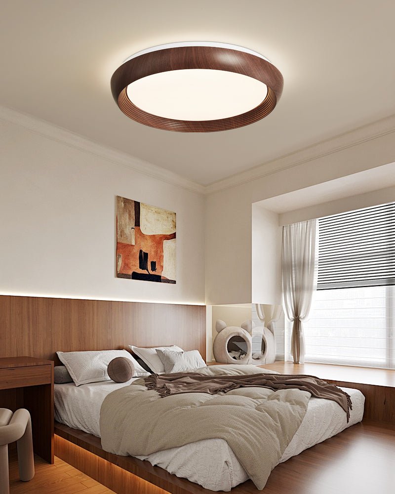 Novera Grain Ring Ceiling Light-Neutral Decor