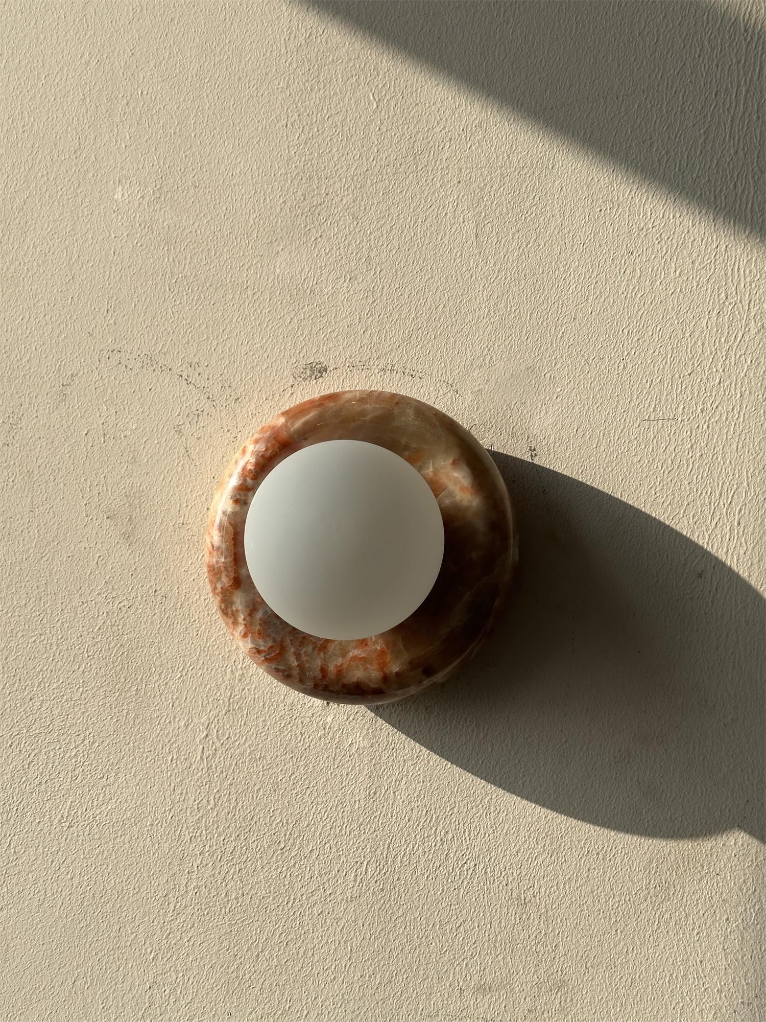 Cemaros Jade Glass Wall Lamp-Neutral Decor